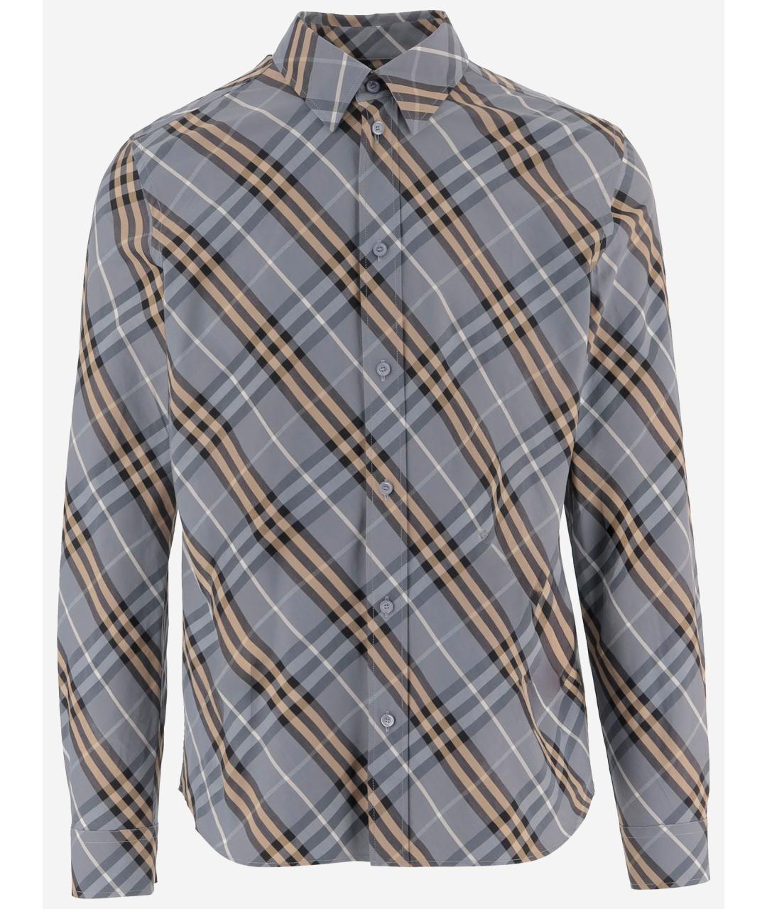 BURBERRY Мульти хлопковая кэжуал рубашка, фото 4