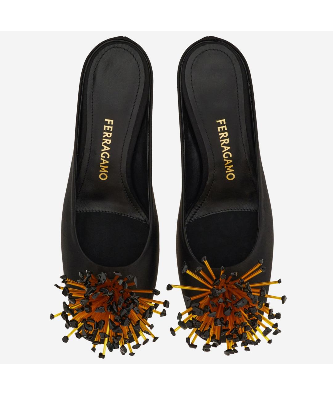 FERRAGAMO Черные мюли, фото 2