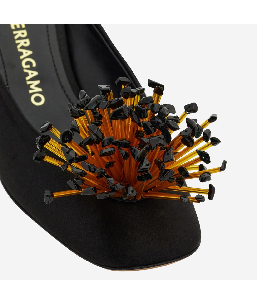 FERRAGAMO Черные мюли, фото 5