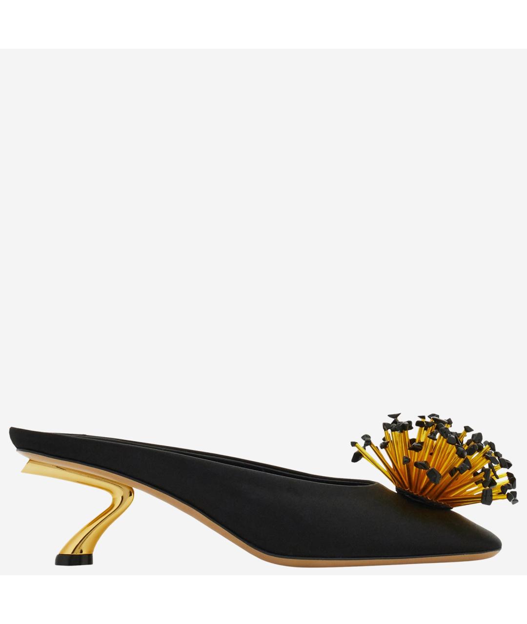 FERRAGAMO Черные мюли, фото 6