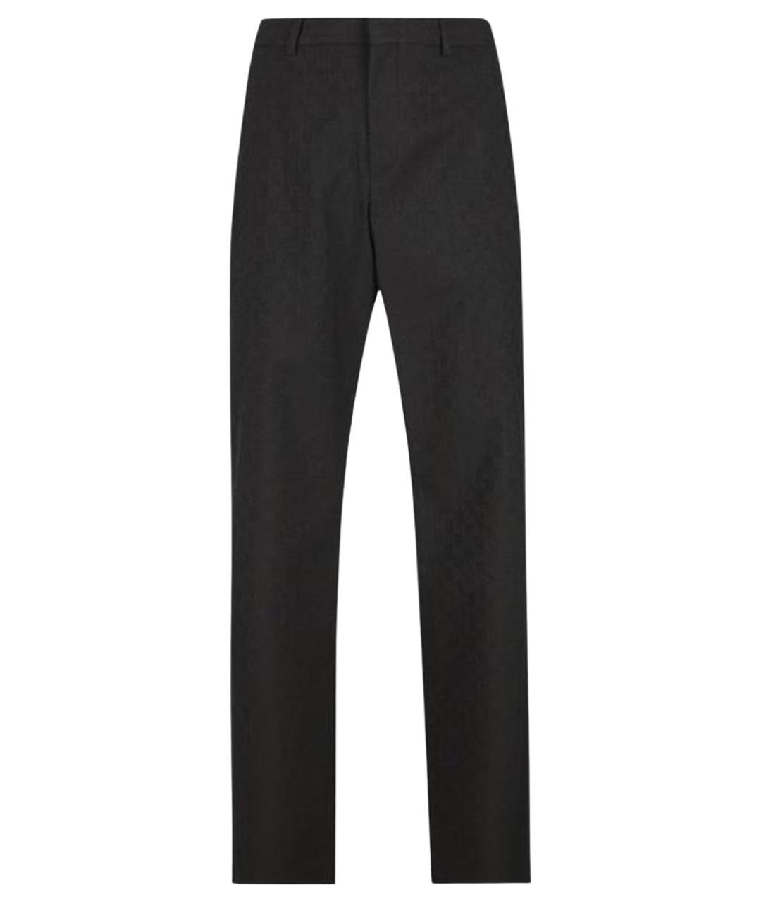 GUCCI Черные синтетические повседневные брюки, фото 1