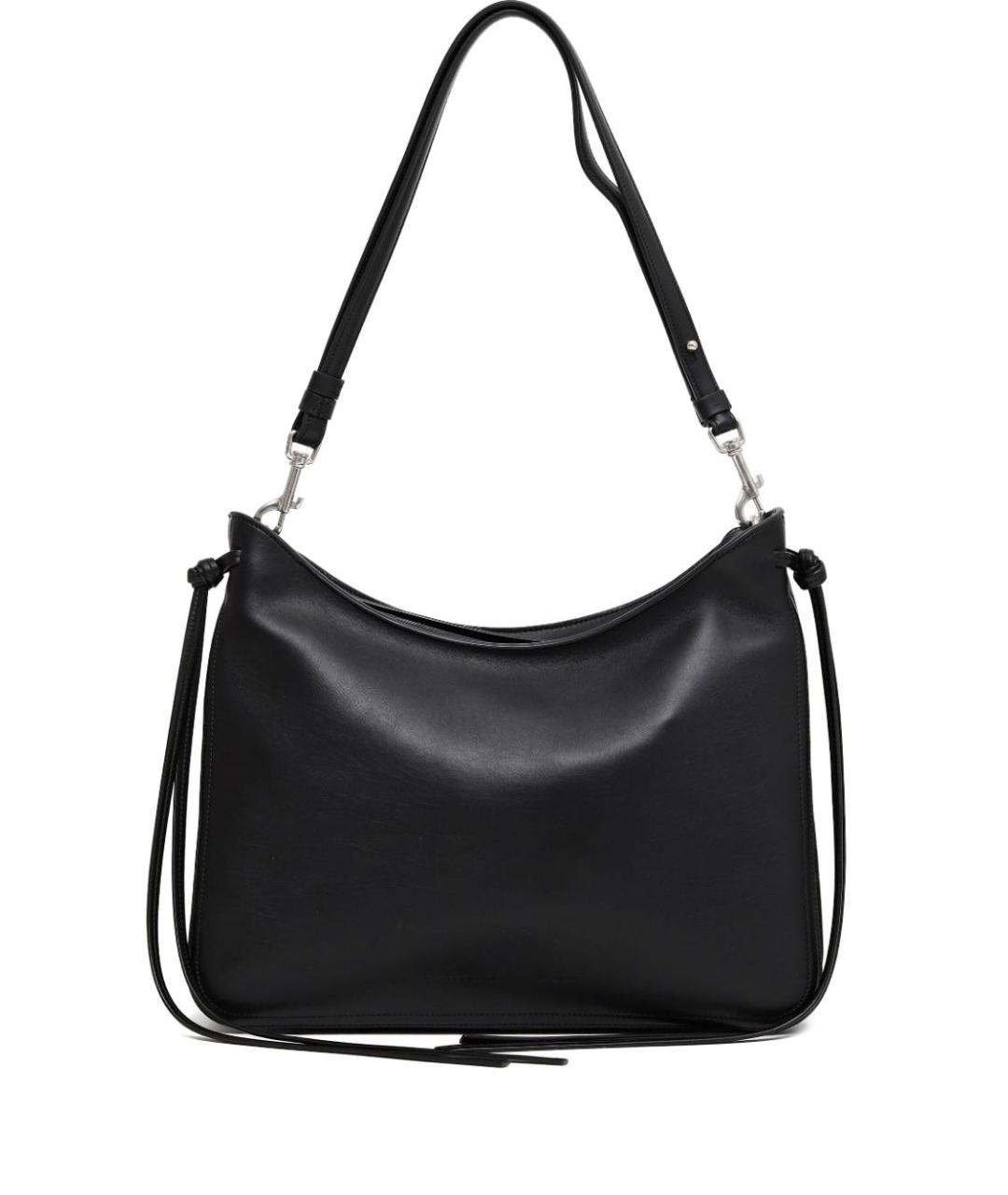 PHOEBE PHILO Черная кожаная сумка через плечо, фото 1