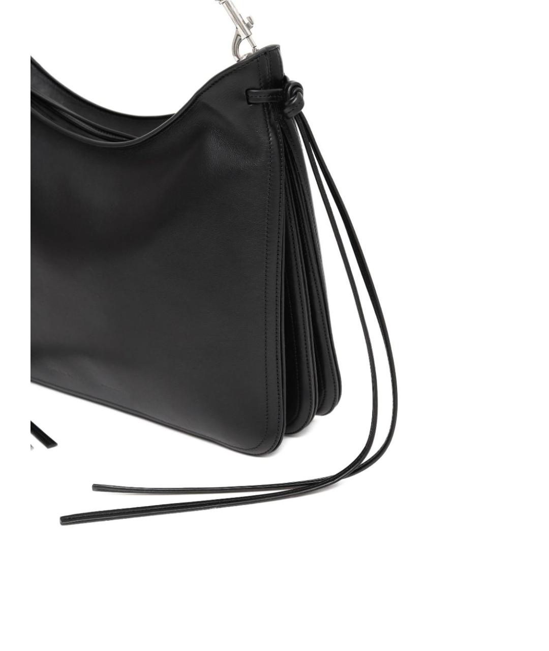 PHOEBE PHILO Черная кожаная сумка через плечо, фото 2