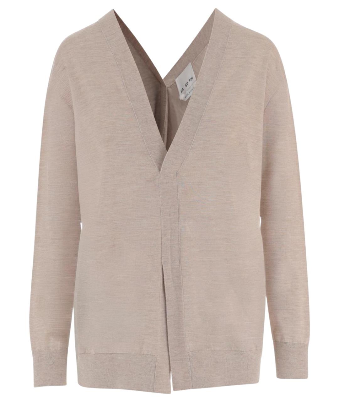 Sa Su Phi Бежевый кашемировый джемпер / свитер, фото 1