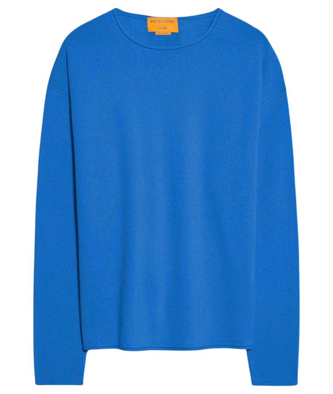 GUEST IN RESIDENCE Синий кашемировый джемпер / свитер, фото 1