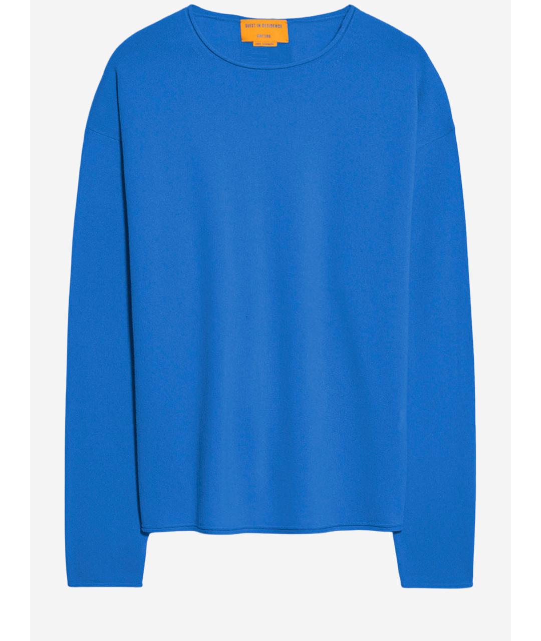 GUEST IN RESIDENCE Синий кашемировый джемпер / свитер, фото 4