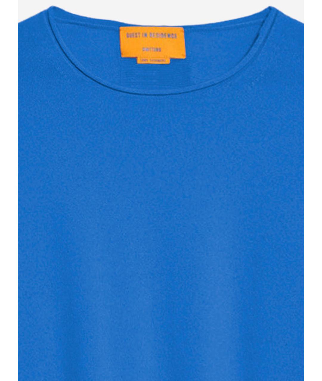 GUEST IN RESIDENCE Синий кашемировый джемпер / свитер, фото 3