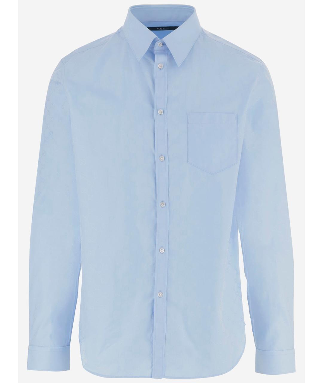GUCCI Голубая хлопковая кэжуал рубашка, фото 4