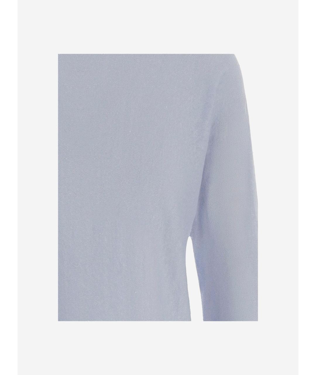 Bruno Manetti Голубой льняной джемпер / свитер, фото 3