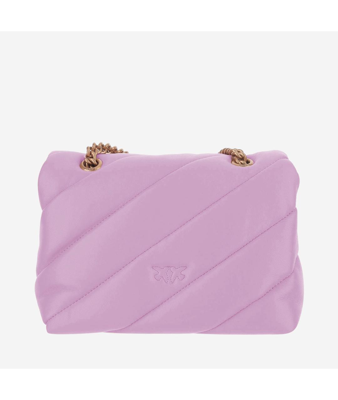 PINKO Розовая кожаная сумка через плечо, фото 3