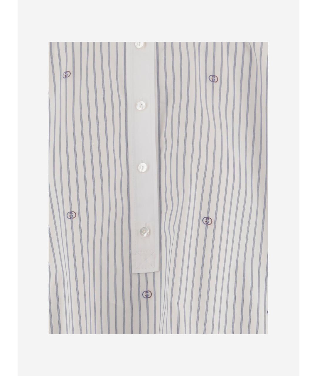 GUCCI Белая хлопковая рубашка, фото 3