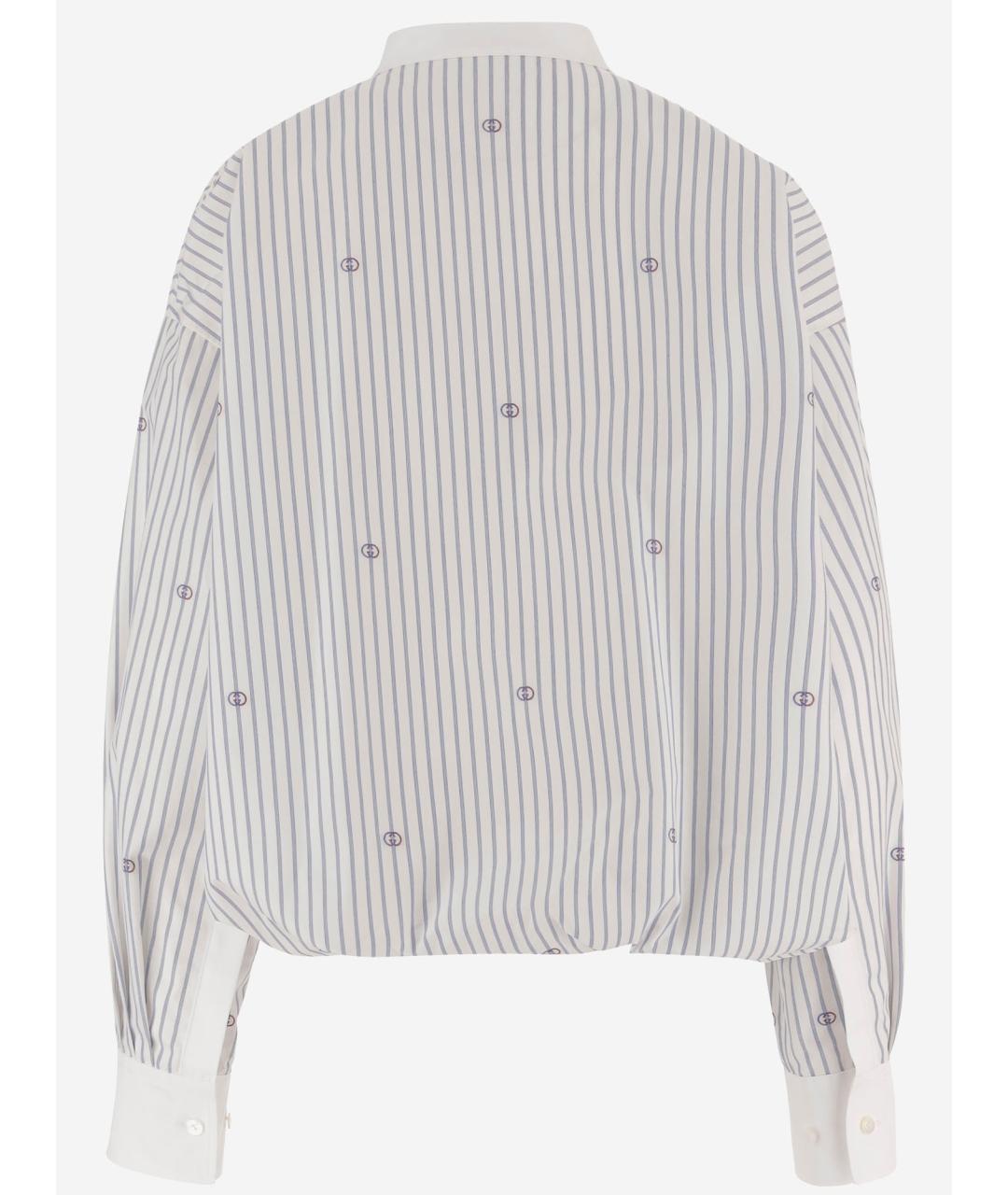 GUCCI Белая хлопковая рубашка, фото 2