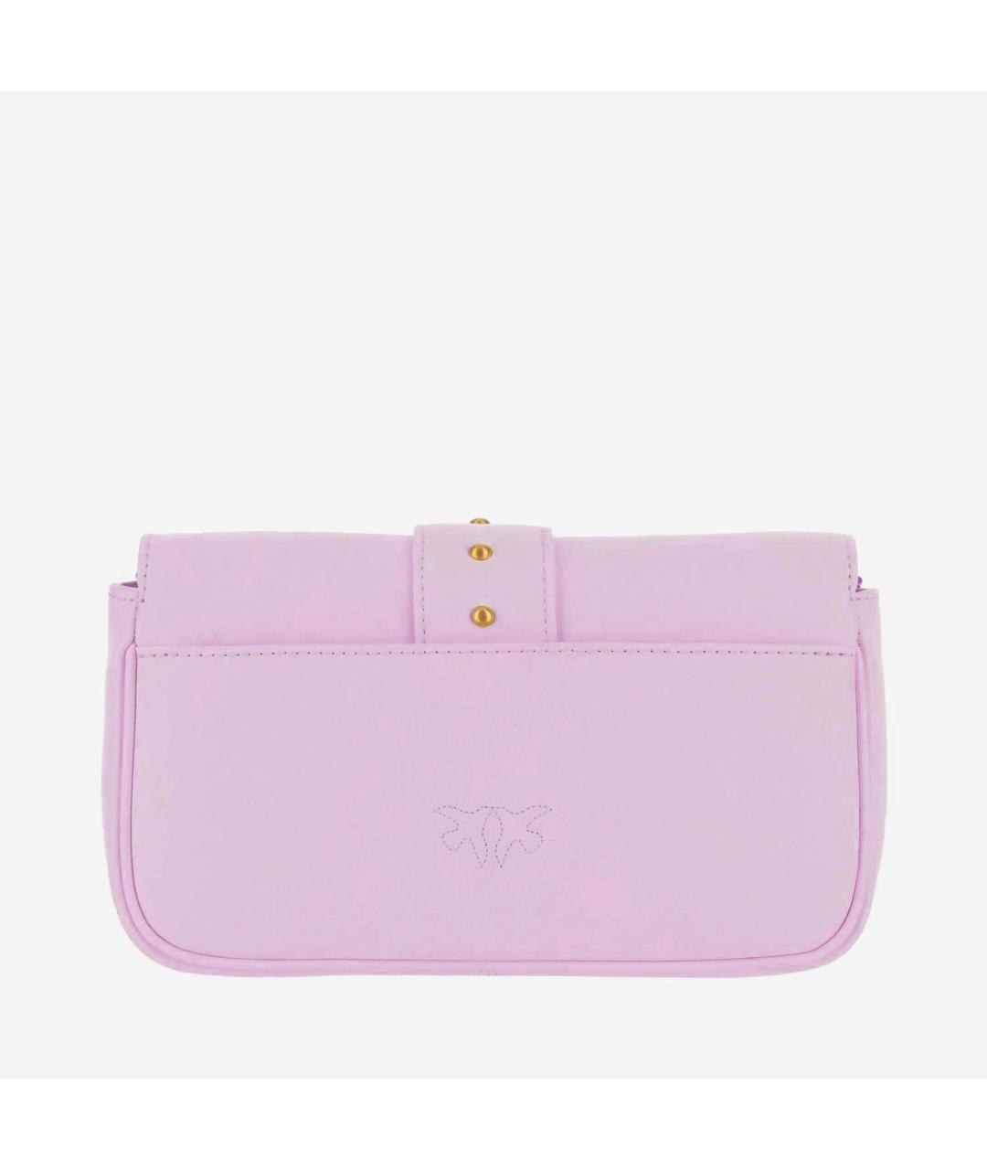 PINKO Розовая кожаная сумка через плечо, фото 3