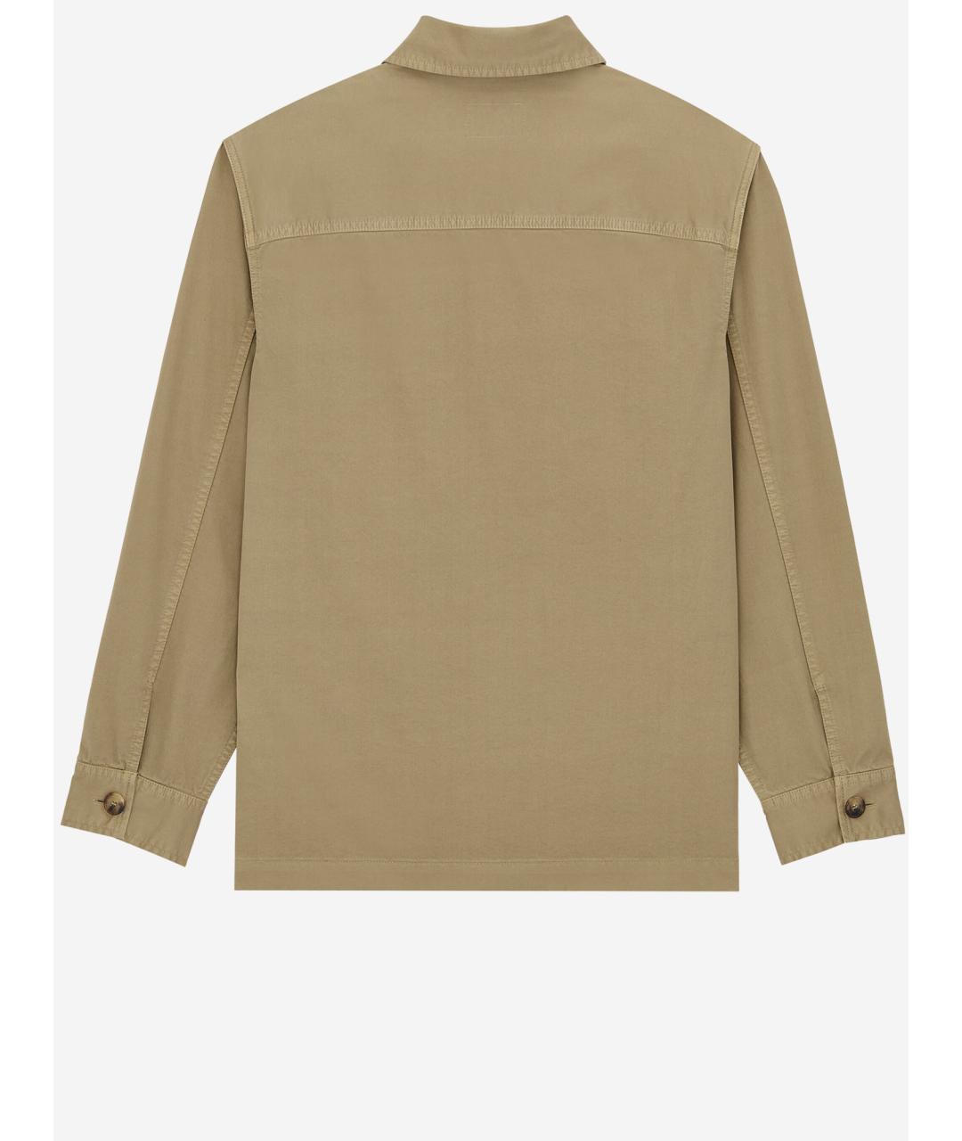 SAINT LAURENT Бежевая хлопковая кэжуал рубашка, фото 2
