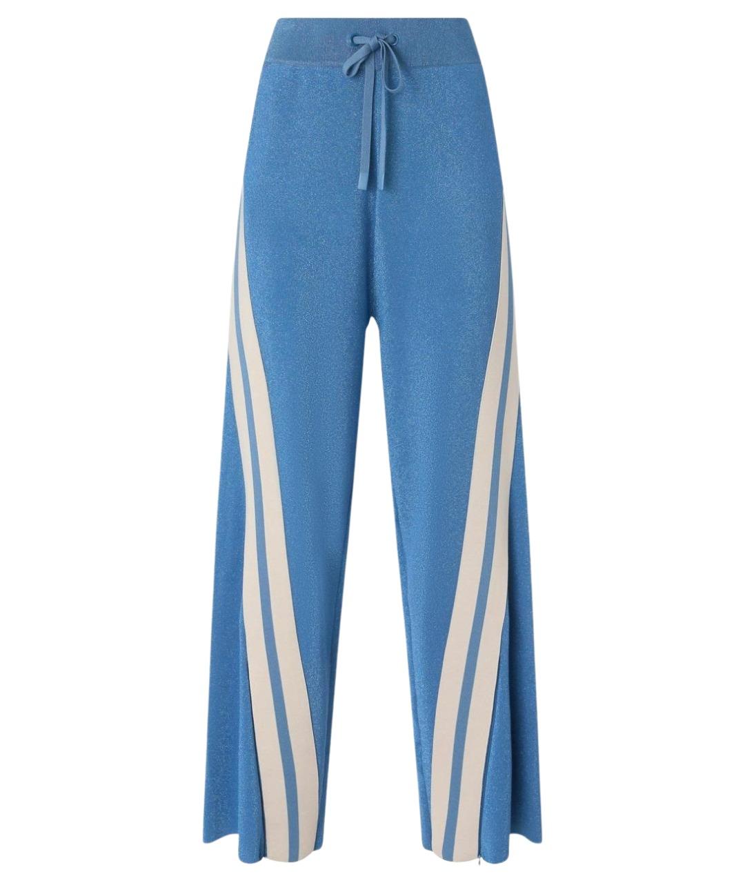 PINKO Голубые брюки широкие, фото 1