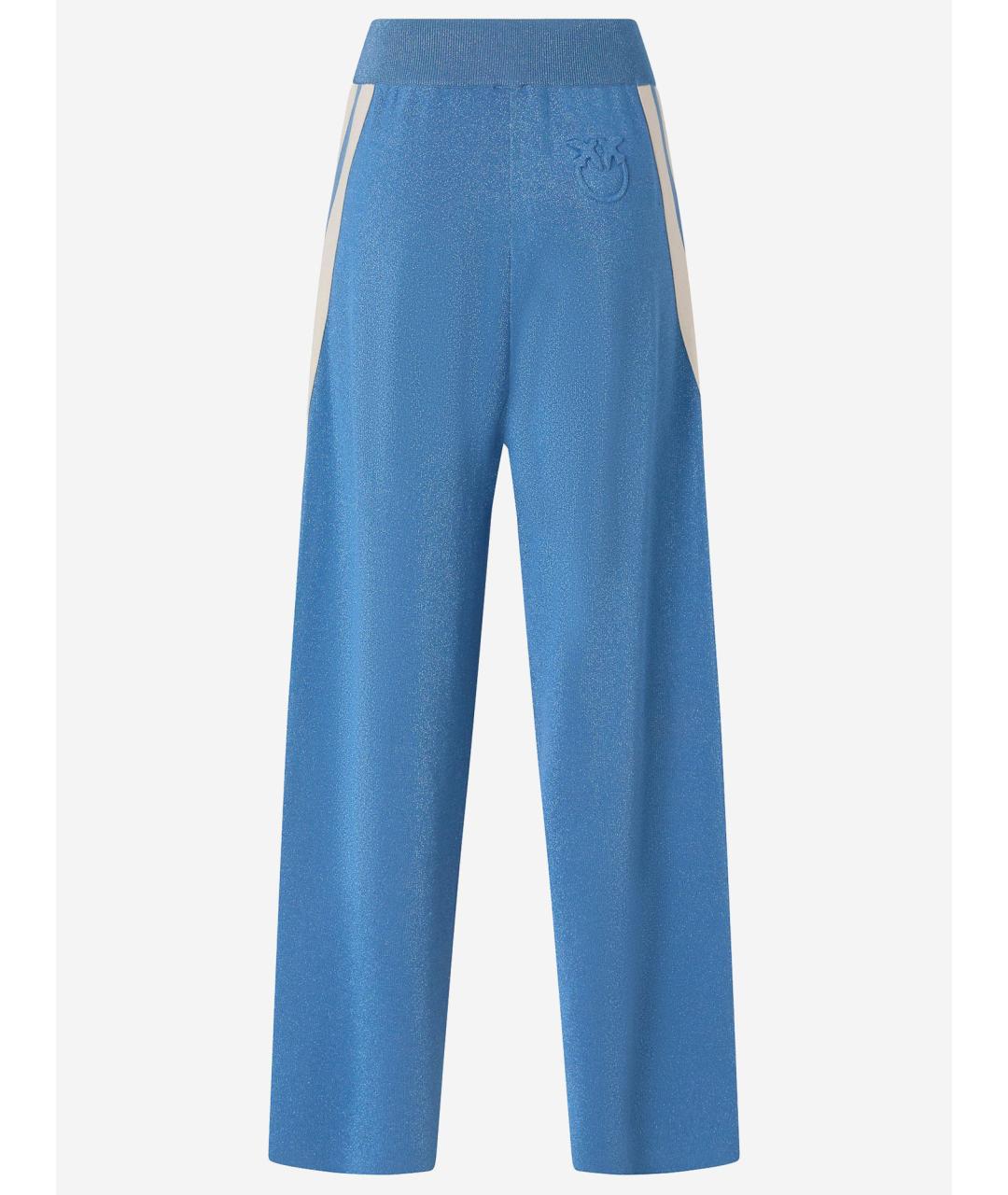 PINKO Голубые брюки широкие, фото 2