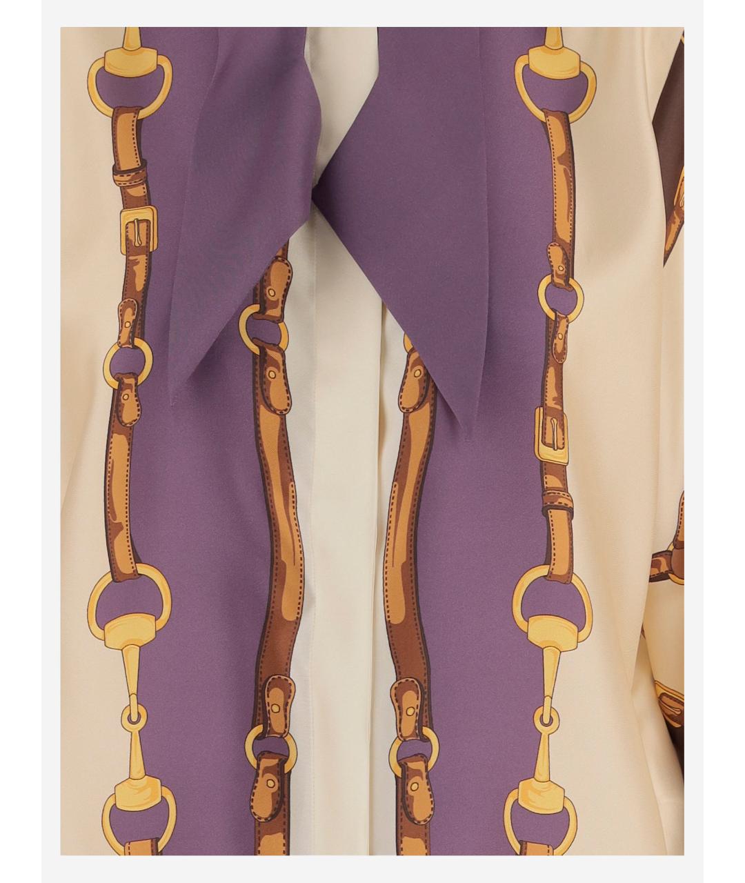 GUCCI Мульти шелковая рубашка, фото 3