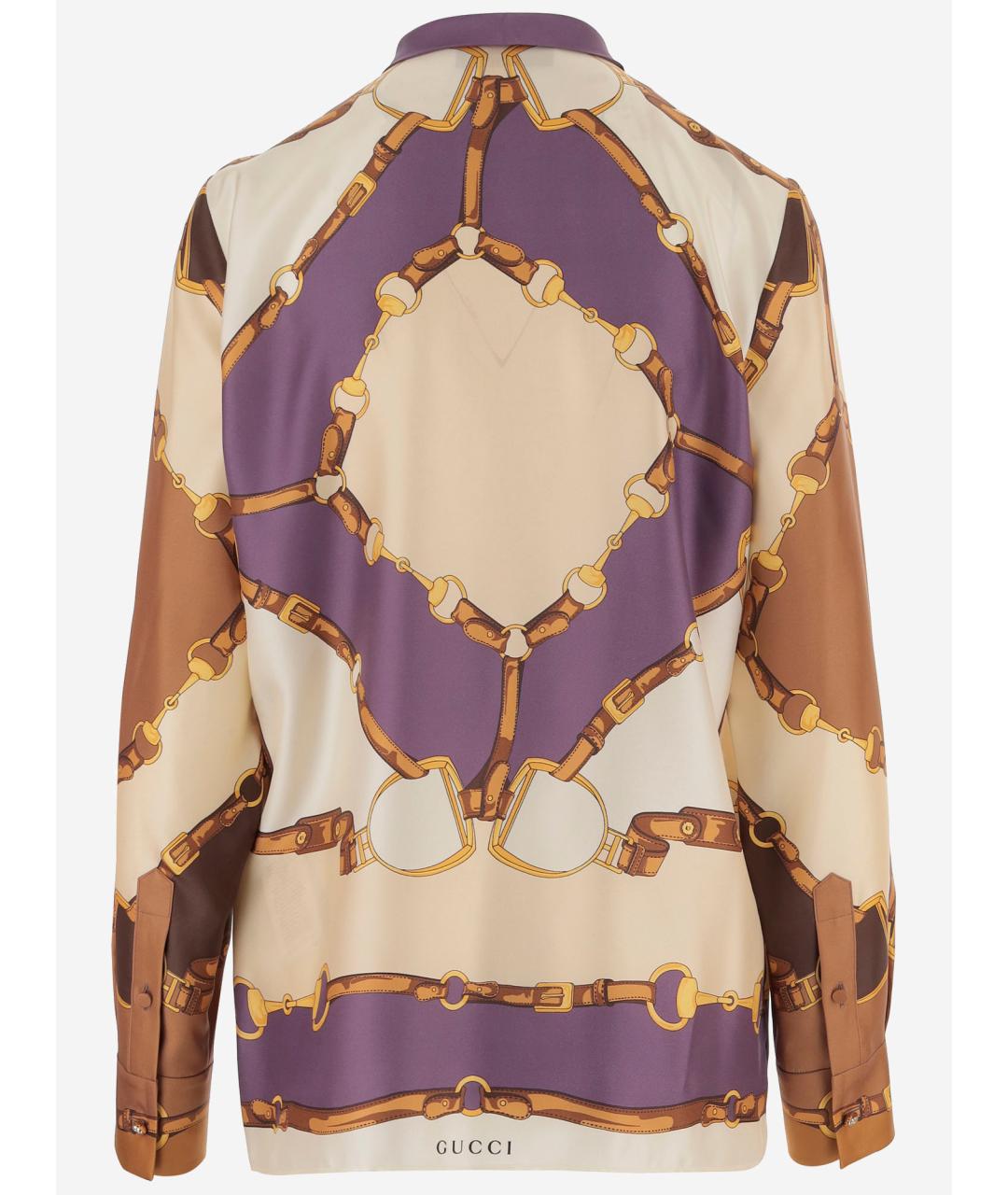 GUCCI Мульти шелковая рубашка, фото 2