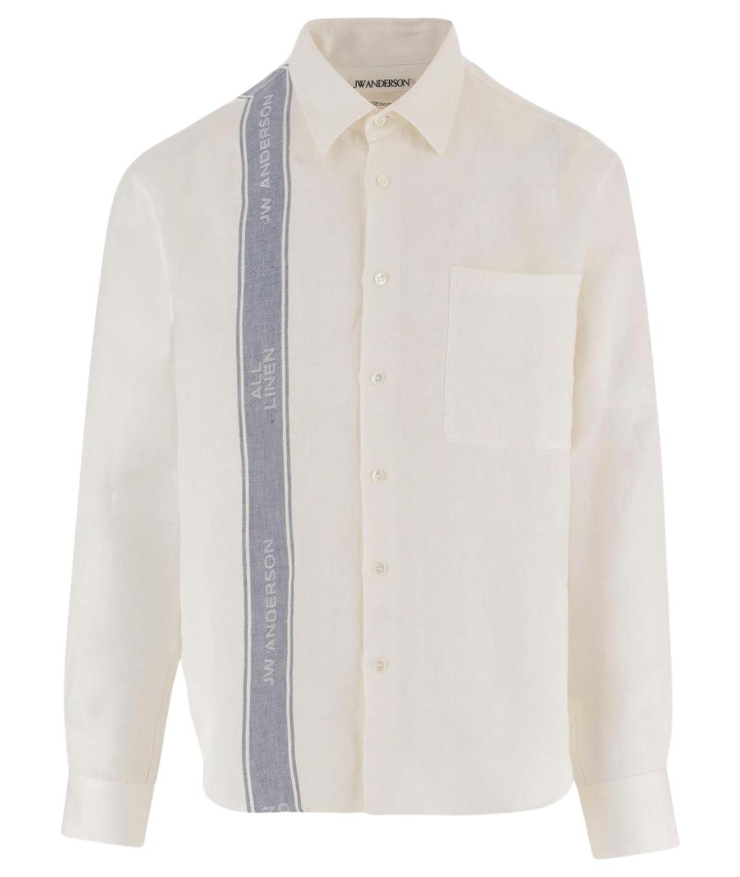 J.W.ANDERSON Белая льняная кэжуал рубашка, фото 1