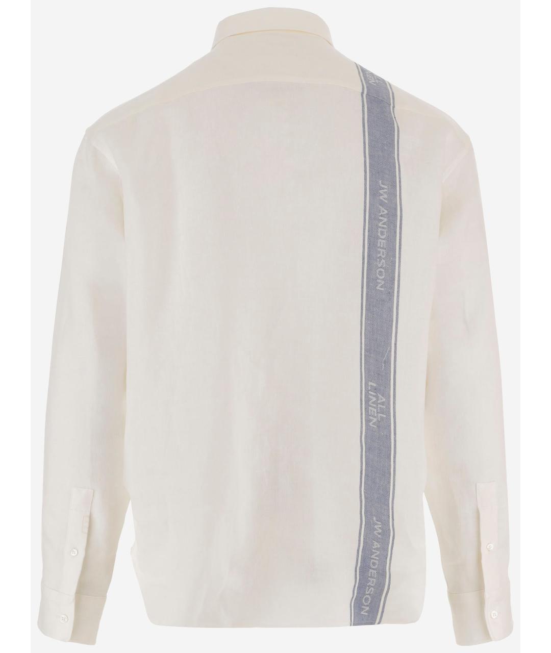 J.W.ANDERSON Белая льняная кэжуал рубашка, фото 2