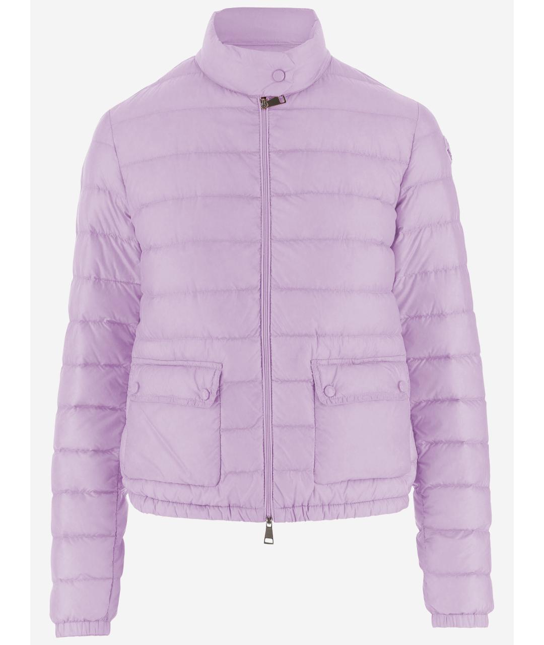 MONCLER Розовый полиамидовый пуховик, фото 4