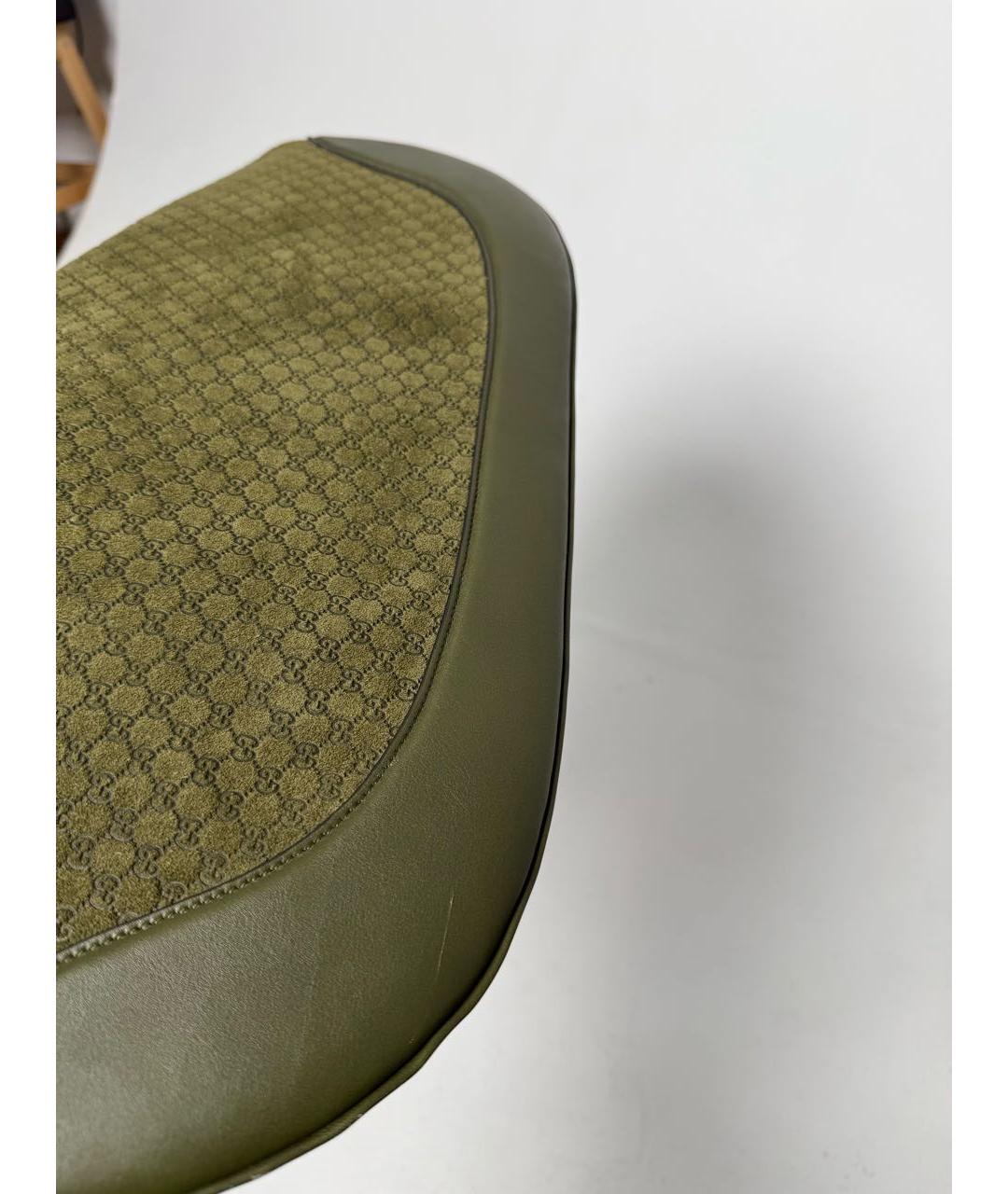 GUCCI Хаки замшевая сумка через плечо, фото 4