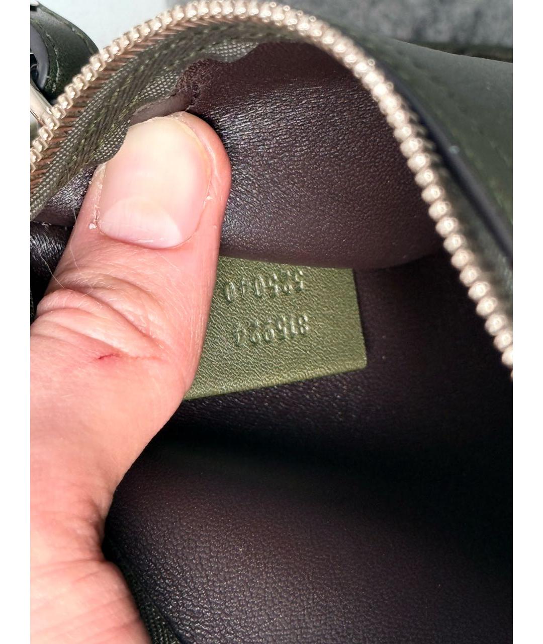 GUCCI Хаки замшевая сумка через плечо, фото 2