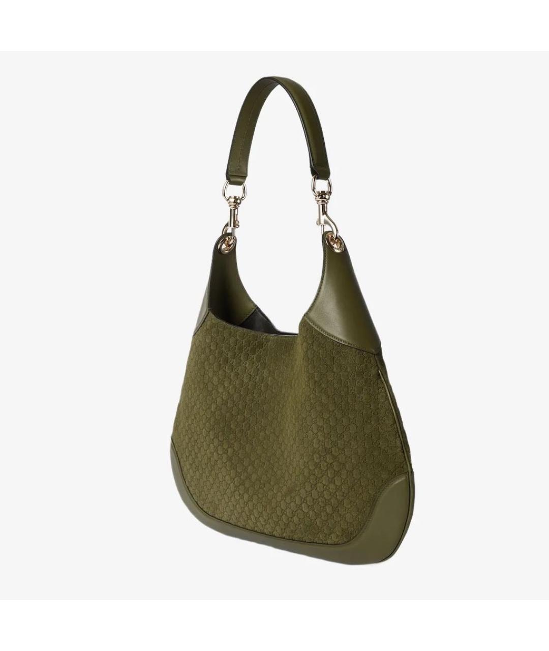 GUCCI Хаки замшевая сумка через плечо, фото 8