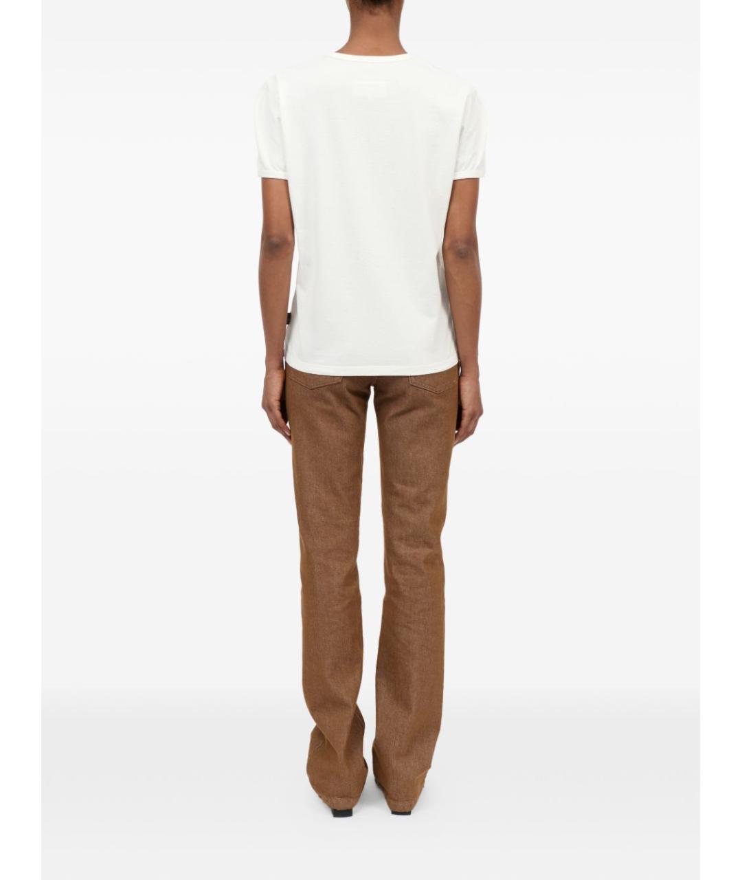 MM6 MAISON MARGIELA Белая хлопковая футболка, фото 5