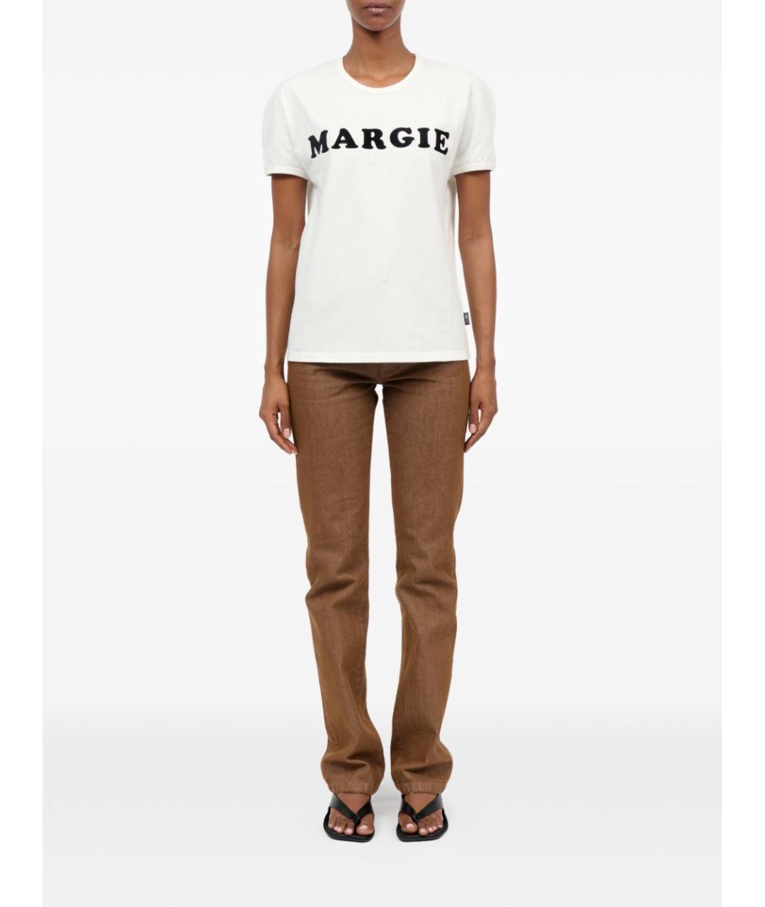 MM6 MAISON MARGIELA Белая хлопковая футболка, фото 2