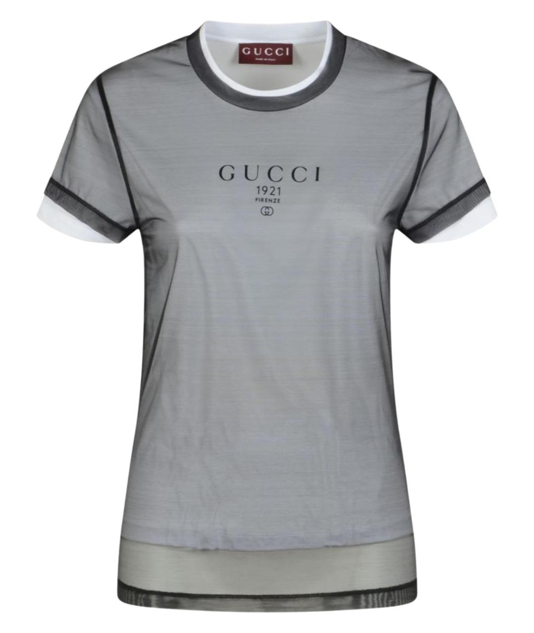 GUCCI Белая хлопковая футболка, фото 1