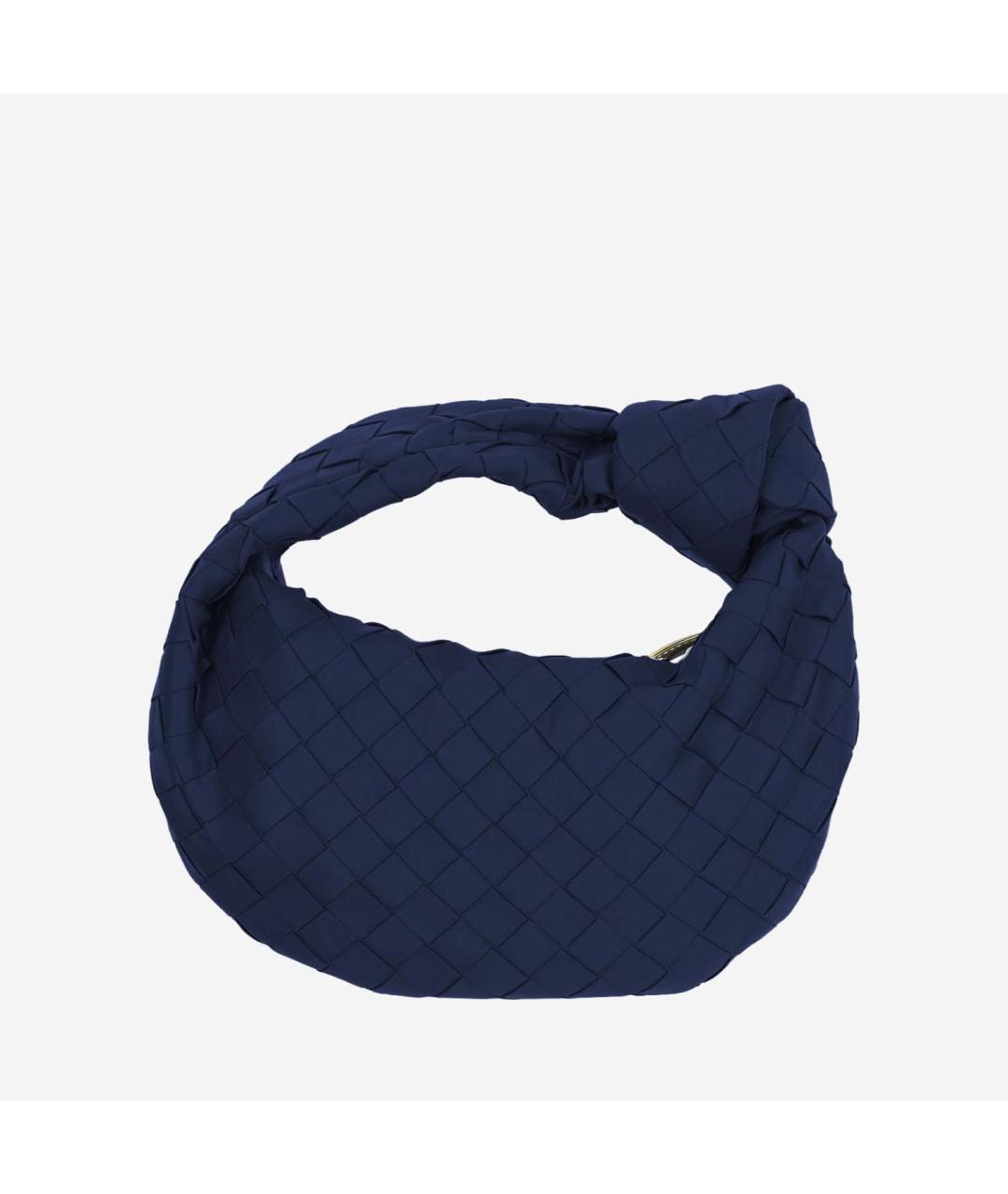 BOTTEGA VENETA Синяя кожаная сумка с короткими ручками, фото 3