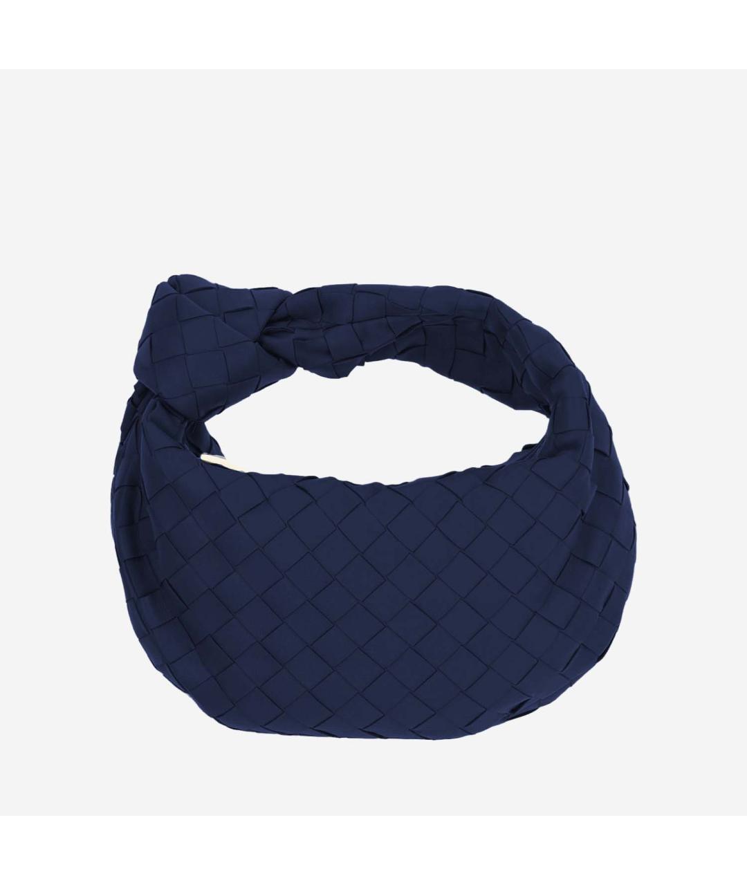 BOTTEGA VENETA Синяя кожаная сумка с короткими ручками, фото 5