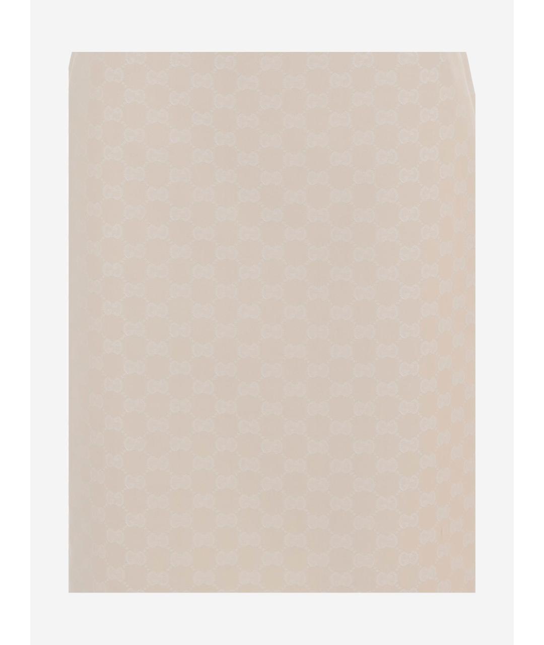 GUCCI Бежевая полиэстеровая юбка мини, фото 3