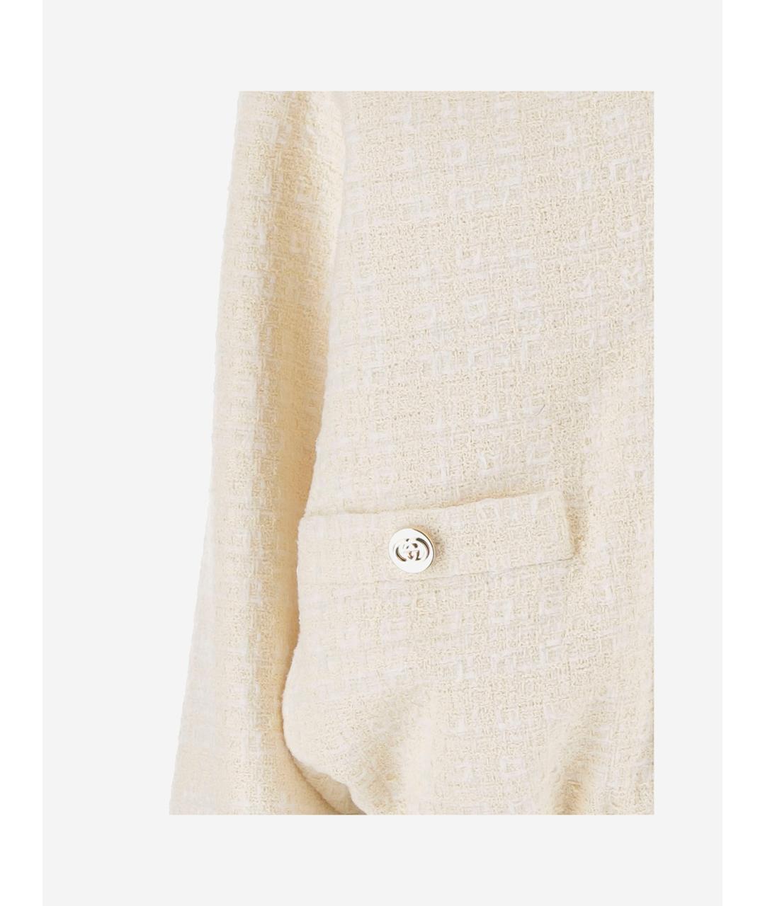 GUCCI Бежевая хлопковая куртка, фото 3