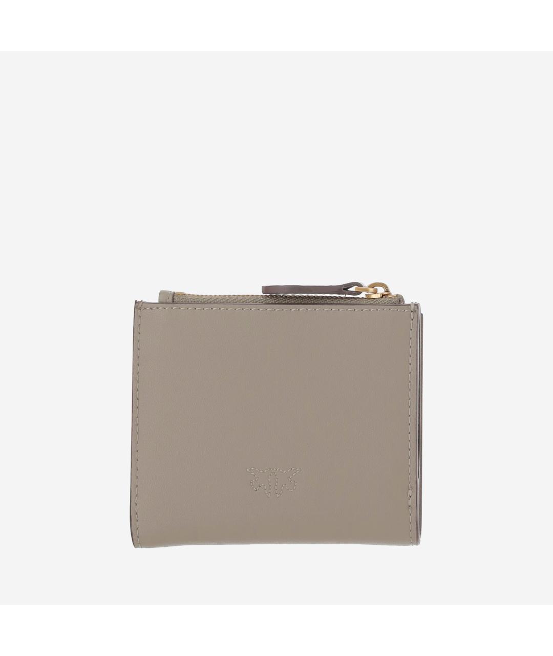 PINKO Бежевый кожаный кошелек, фото 4