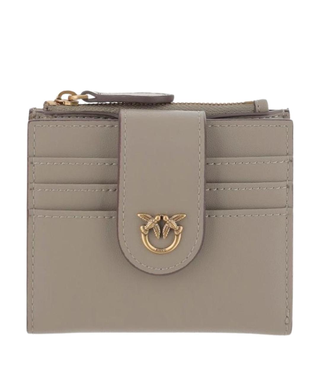 PINKO Бежевый кожаный кошелек, фото 1