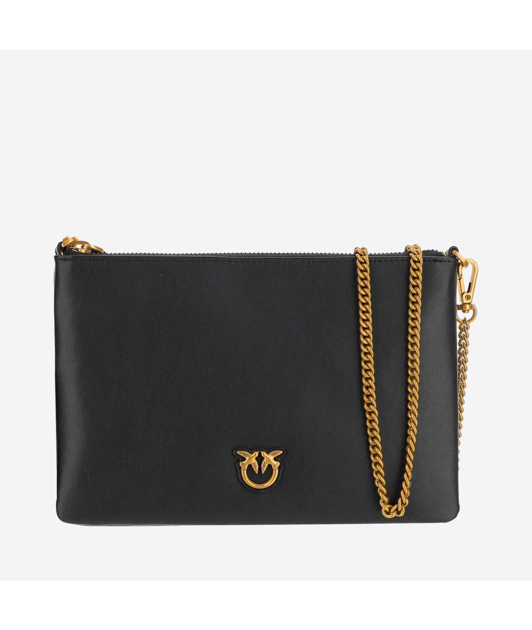 PINKO Черная кожаная сумка через плечо, фото 5