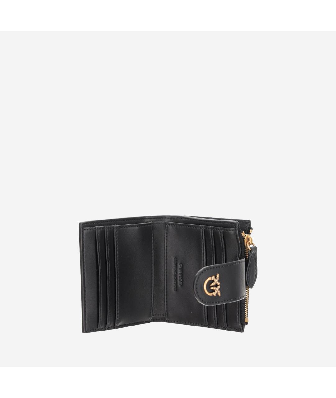 PINKO Черный кожаный кошелек, фото 3