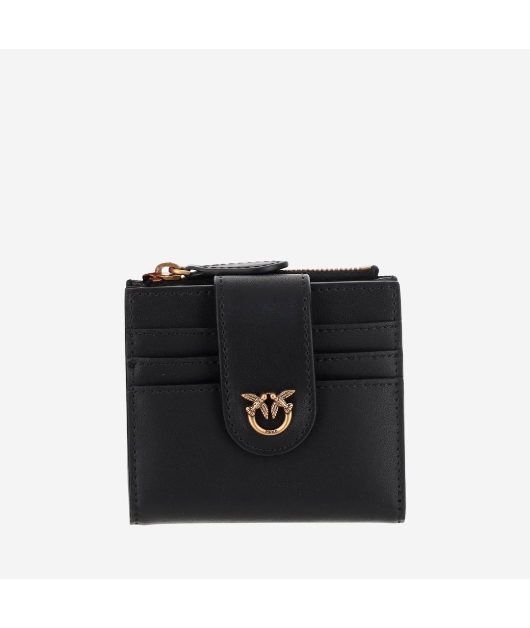PINKO Черный кожаный кошелек, фото 5