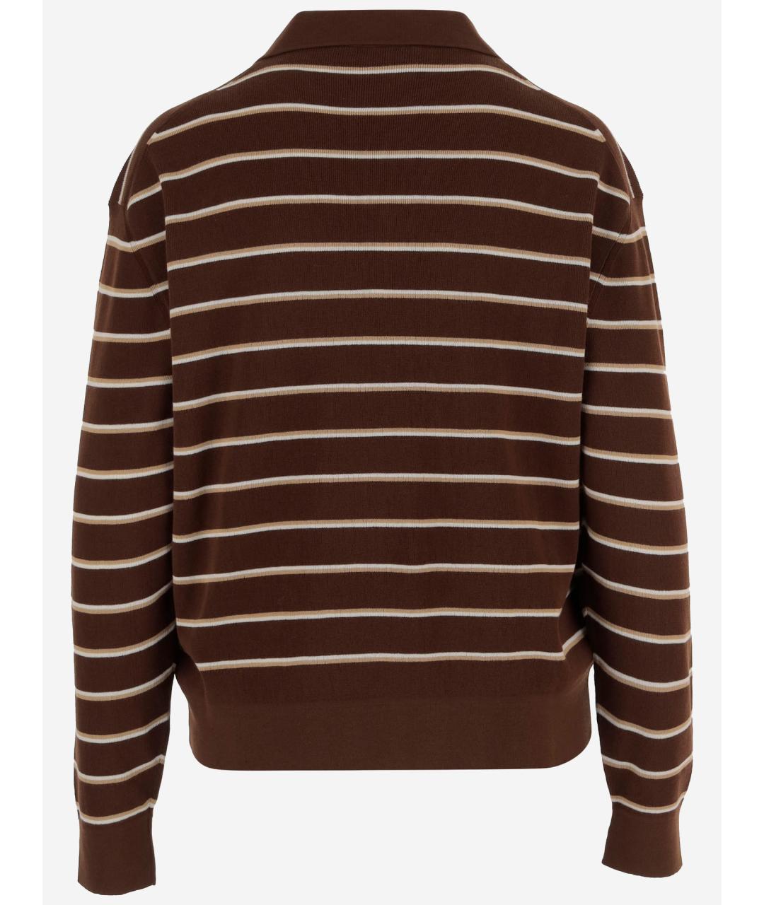 MIU MIU Коричневый хлопковый джемпер / свитер, фото 2