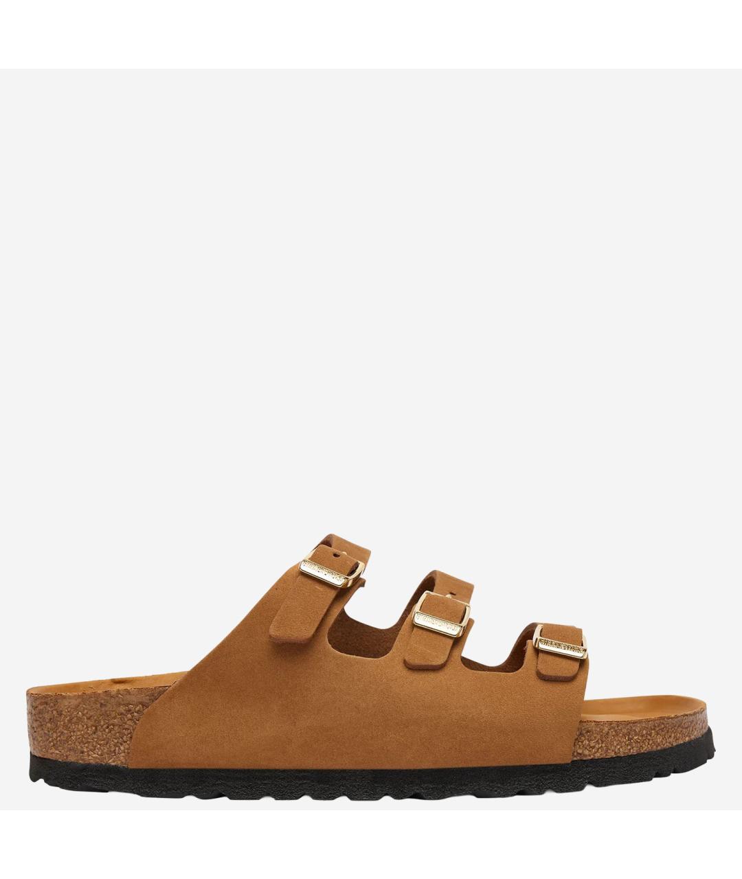 BIRKENSTOCK Коричневые замшевые сандалии, фото 6