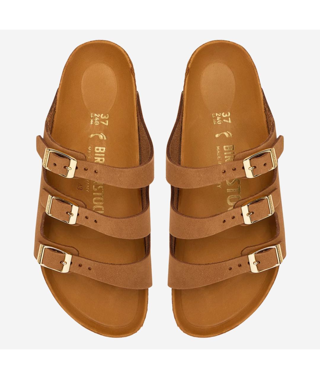 BIRKENSTOCK Коричневые замшевые сандалии, фото 4