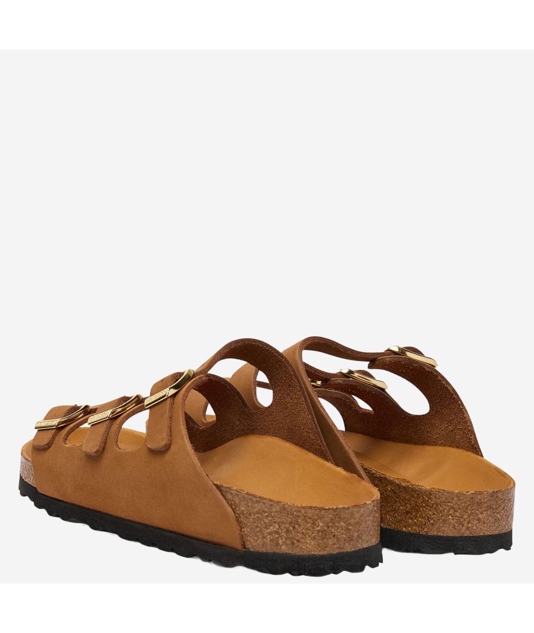 BIRKENSTOCK Коричневые замшевые сандалии, фото 3