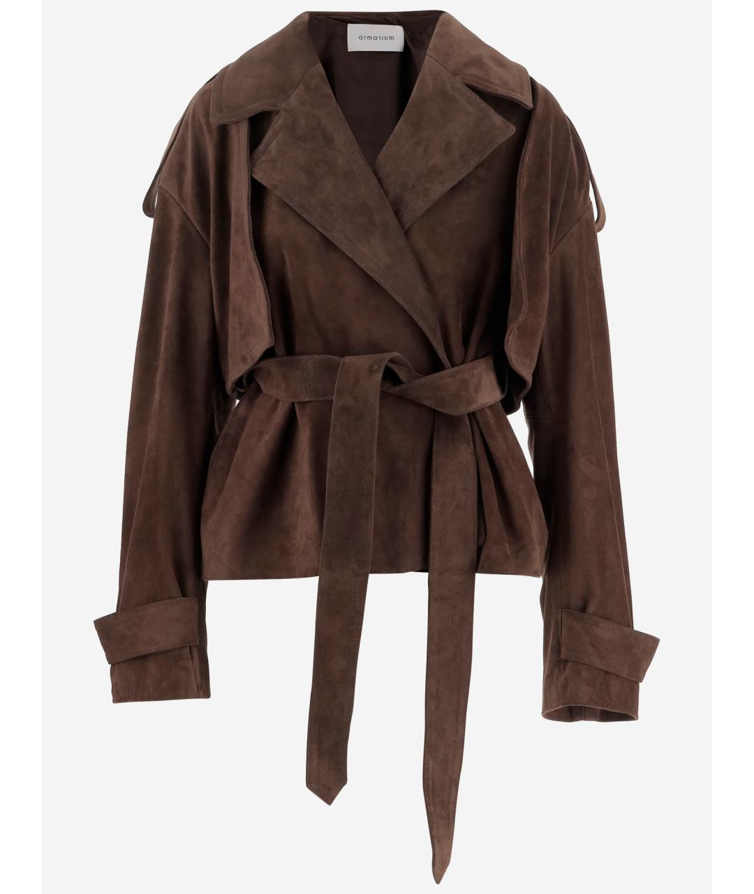 ARMARIUM Коричневая замшевая куртка, фото 4