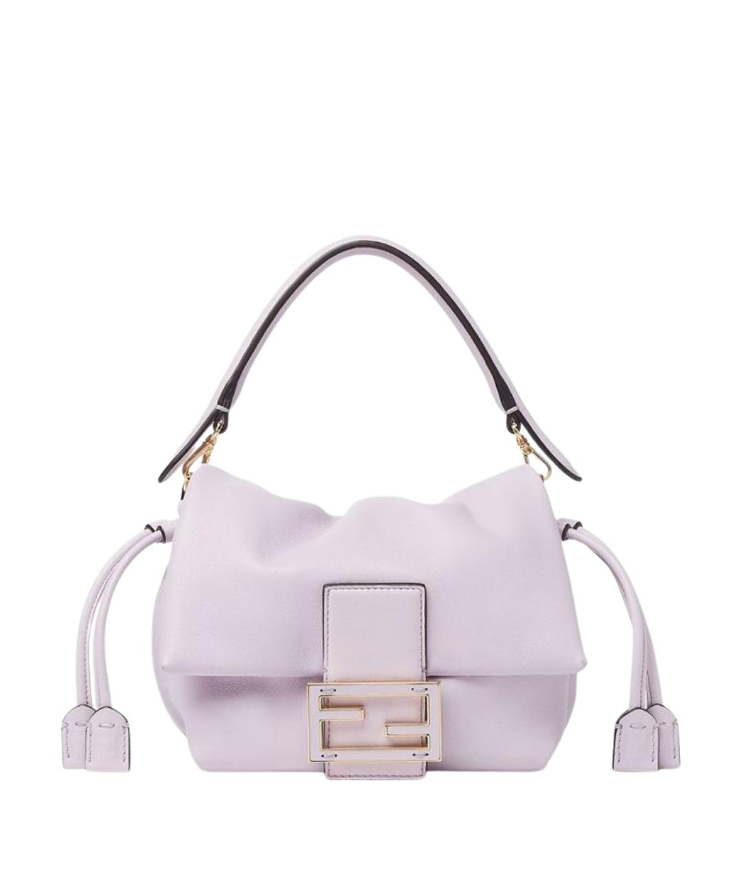 FENDI Розовая кожаная сумка через плечо, фото 1