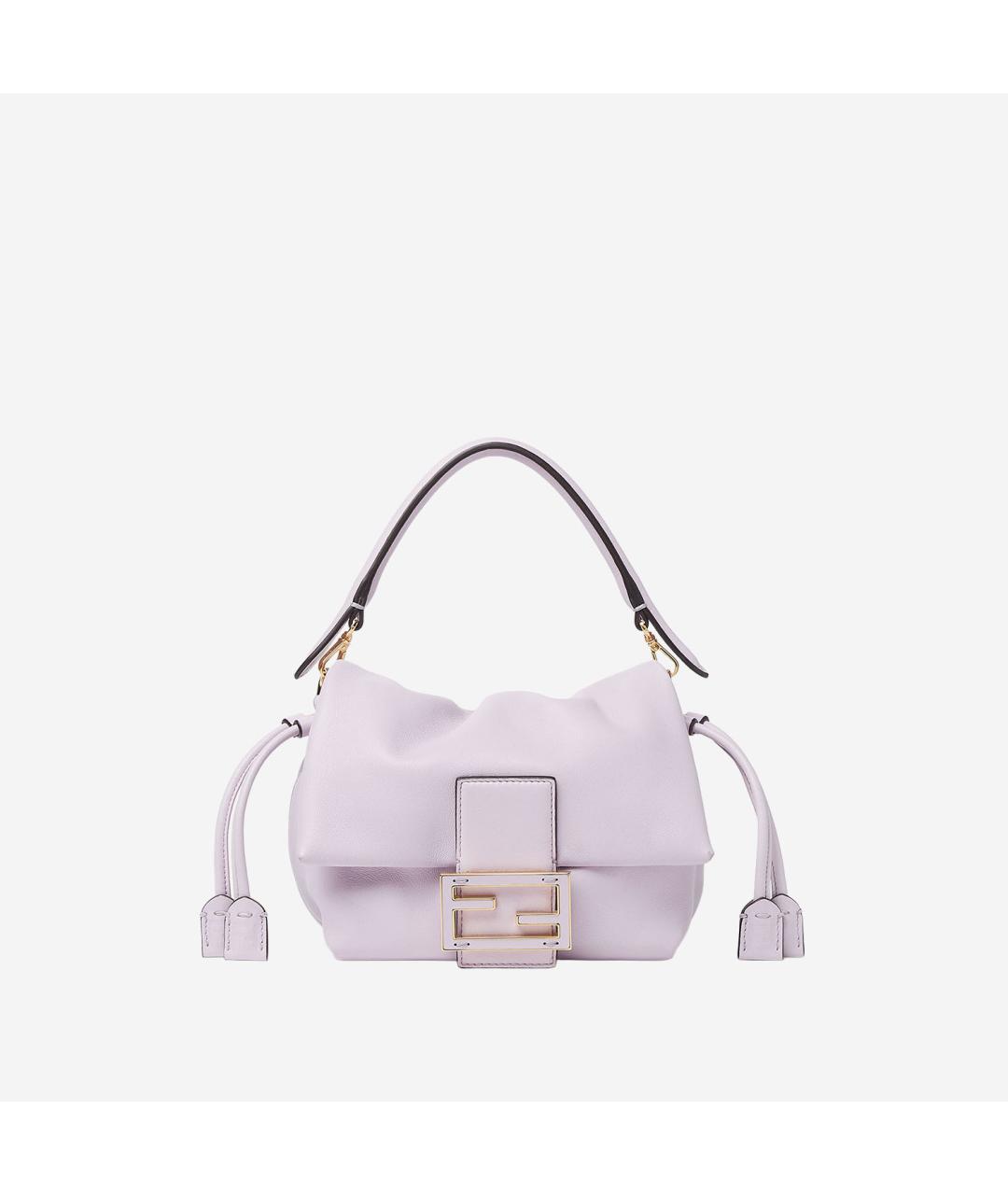 FENDI Розовая кожаная сумка через плечо, фото 5