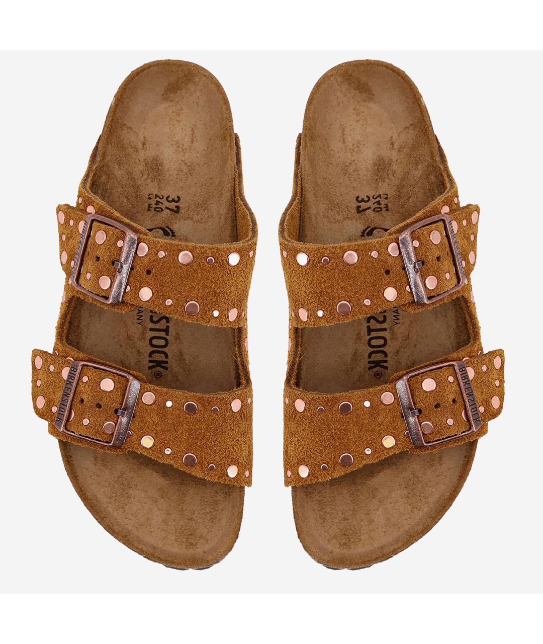 BIRKENSTOCK Коричневые замшевые сандалии, фото 2