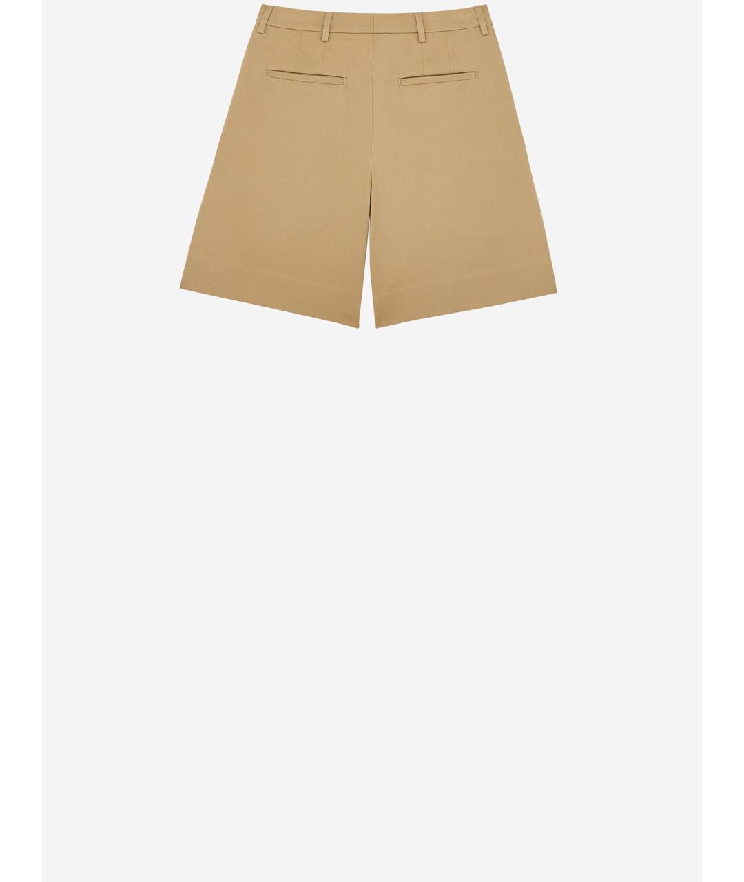 SAINT LAURENT Бежевые хлопковые шорты, фото 2