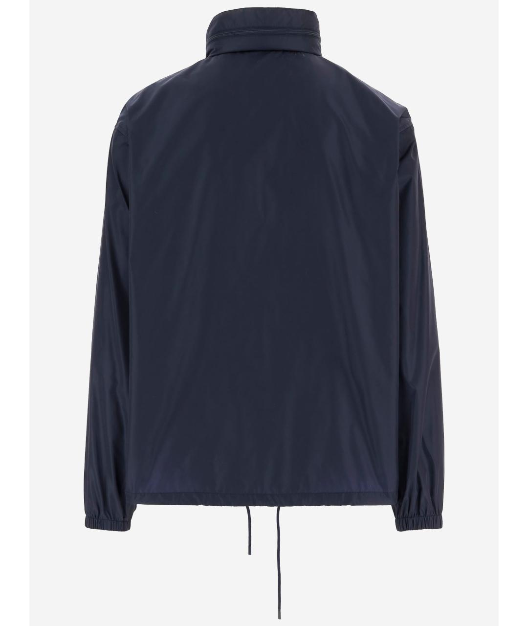 SAINT LAURENT Темно-синяя полиамидовая куртка, фото 2